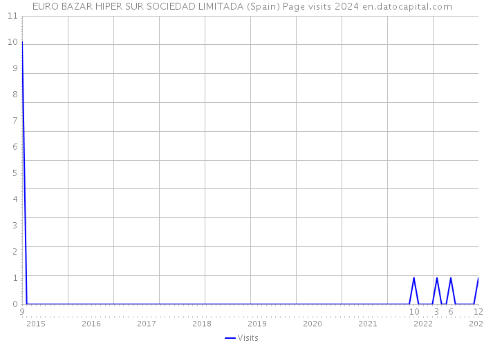 EURO BAZAR HIPER SUR SOCIEDAD LIMITADA (Spain) Page visits 2024 