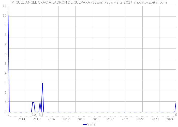 MIGUEL ANGEL GRACIA LADRON DE GUEVARA (Spain) Page visits 2024 