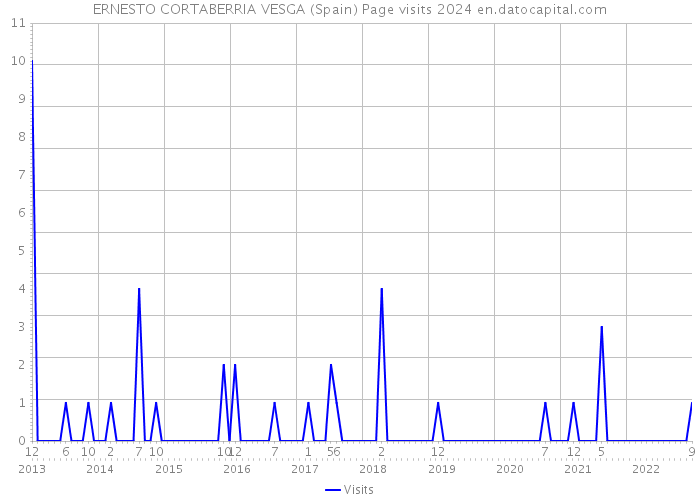 ERNESTO CORTABERRIA VESGA (Spain) Page visits 2024 