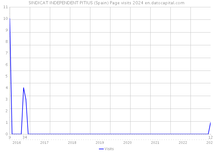 SINDICAT INDEPENDENT PITIUS (Spain) Page visits 2024 