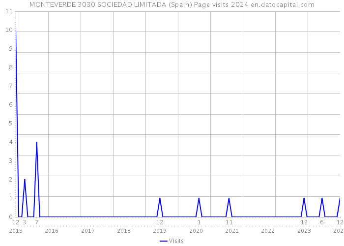 MONTEVERDE 3030 SOCIEDAD LIMITADA (Spain) Page visits 2024 