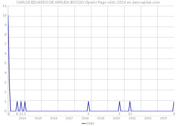 CARLOS EDUARDO DE ARRUDA BOGGIO (Spain) Page visits 2024 