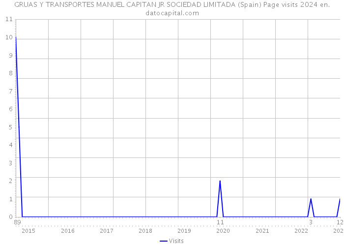 GRUAS Y TRANSPORTES MANUEL CAPITAN JR SOCIEDAD LIMITADA (Spain) Page visits 2024 