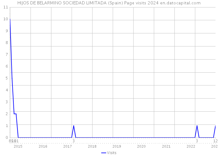 HIJOS DE BELARMINO SOCIEDAD LIMITADA (Spain) Page visits 2024 