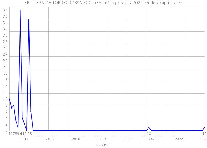 FRUITERA DE TORREGROSSA SCCL (Spain) Page visits 2024 