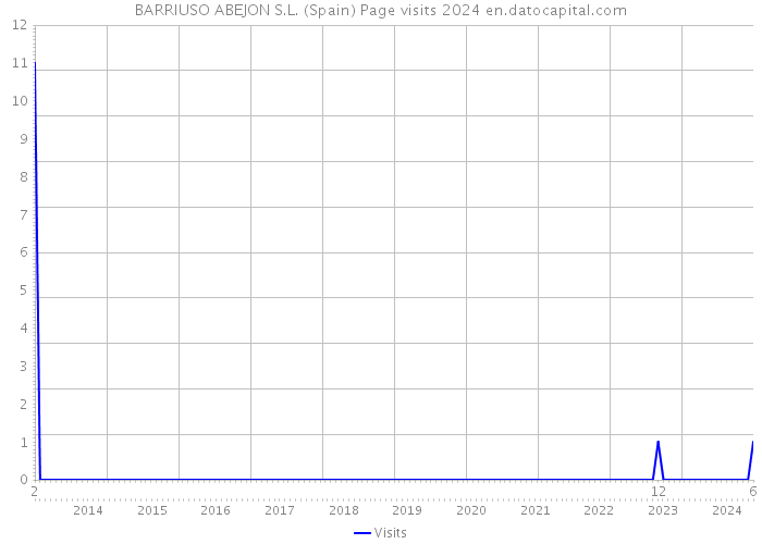 BARRIUSO ABEJON S.L. (Spain) Page visits 2024 