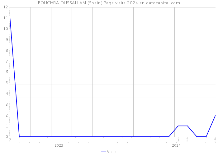 BOUCHRA OUSSALLAM (Spain) Page visits 2024 