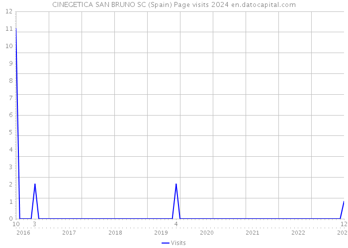 CINEGETICA SAN BRUNO SC (Spain) Page visits 2024 