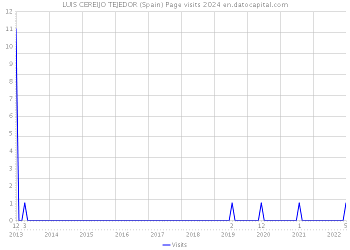 LUIS CEREIJO TEJEDOR (Spain) Page visits 2024 