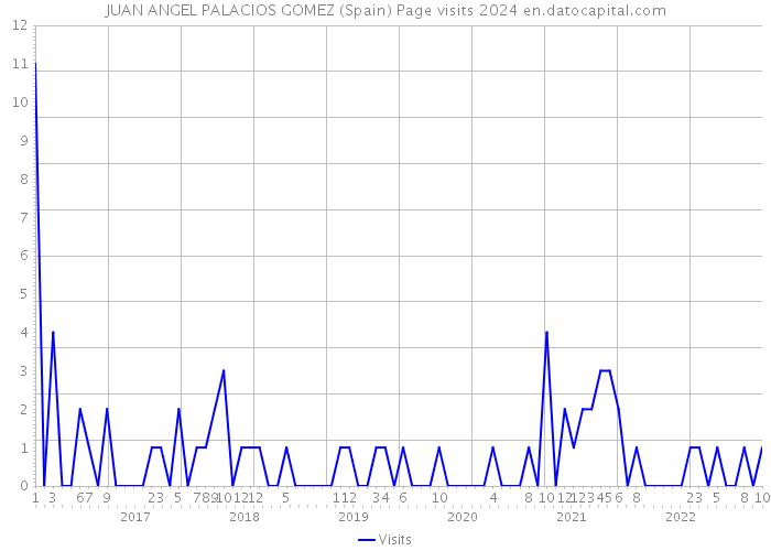 JUAN ANGEL PALACIOS GOMEZ (Spain) Page visits 2024 