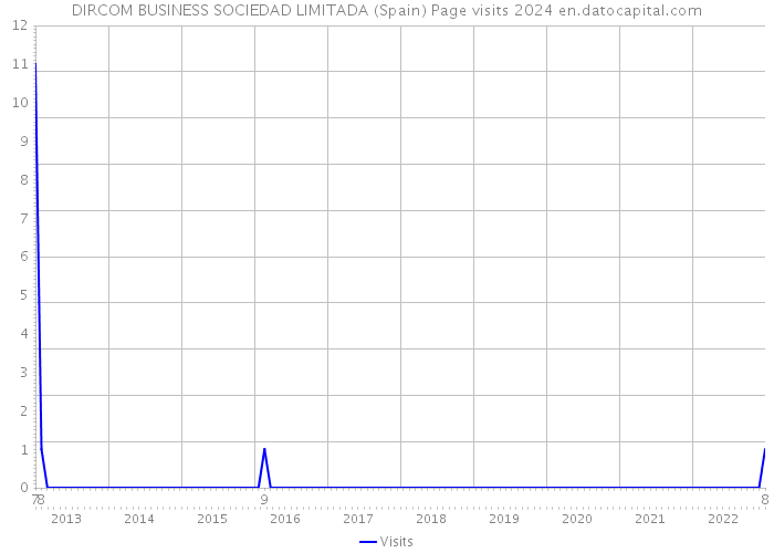 DIRCOM BUSINESS SOCIEDAD LIMITADA (Spain) Page visits 2024 