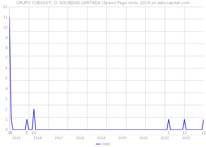 GRUPO CUEVAS F. O. SOCIEDAD LIMITADA (Spain) Page visits 2024 