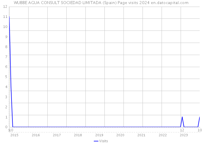 WUBBE AGUA CONSULT SOCIEDAD LIMITADA (Spain) Page visits 2024 