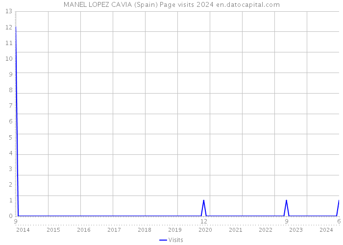 MANEL LOPEZ CAVIA (Spain) Page visits 2024 