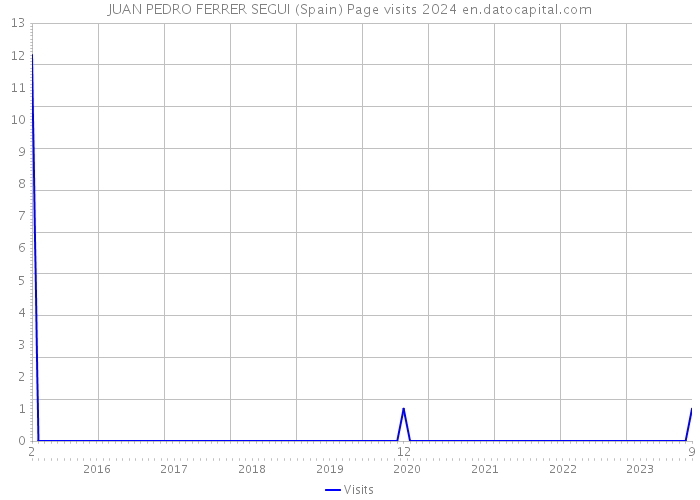 JUAN PEDRO FERRER SEGUI (Spain) Page visits 2024 