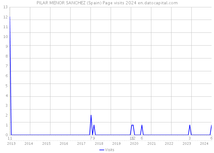 PILAR MENOR SANCHEZ (Spain) Page visits 2024 