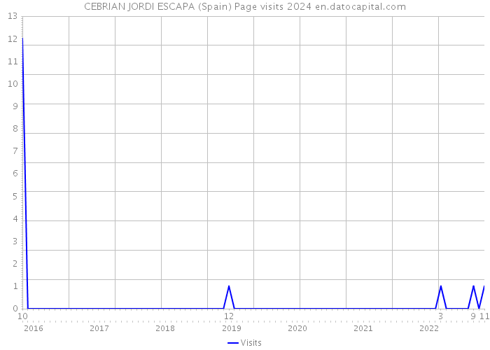 CEBRIAN JORDI ESCAPA (Spain) Page visits 2024 