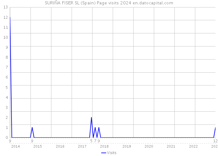 SURIÑA FISER SL (Spain) Page visits 2024 