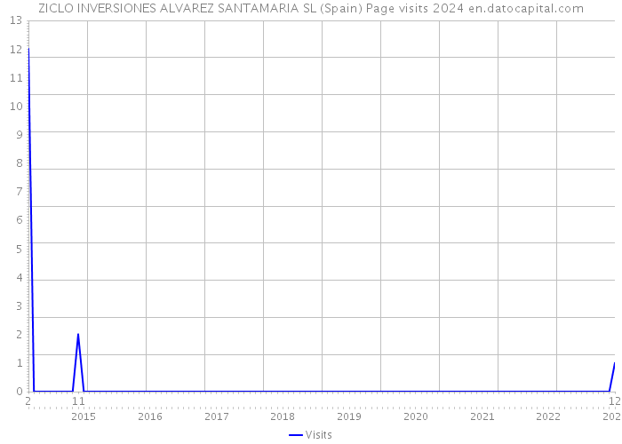 ZICLO INVERSIONES ALVAREZ SANTAMARIA SL (Spain) Page visits 2024 