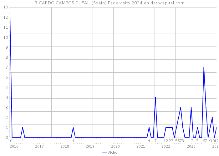 RICARDO CAMPOS DUFAU (Spain) Page visits 2024 
