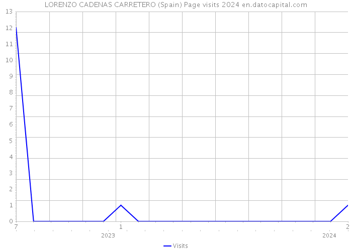 LORENZO CADENAS CARRETERO (Spain) Page visits 2024 