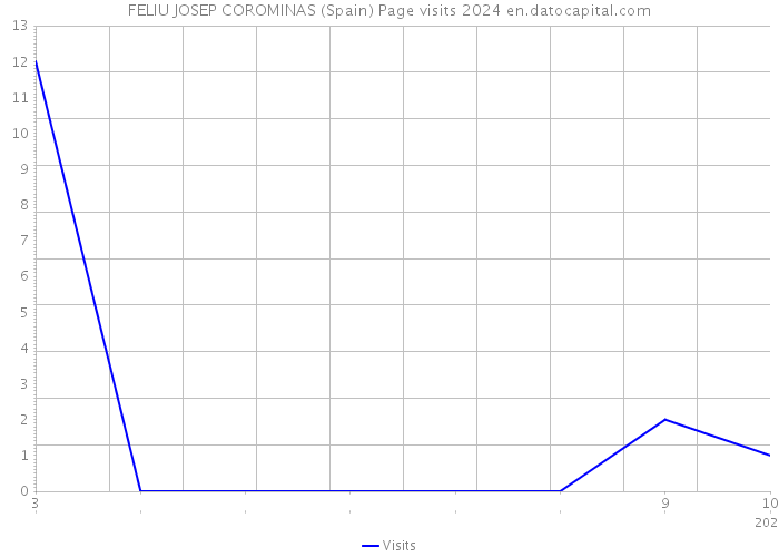 FELIU JOSEP COROMINAS (Spain) Page visits 2024 