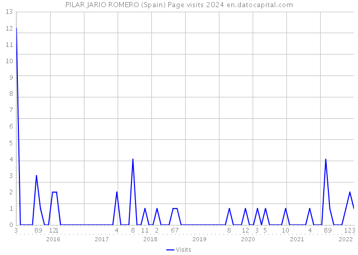 PILAR JARIO ROMERO (Spain) Page visits 2024 