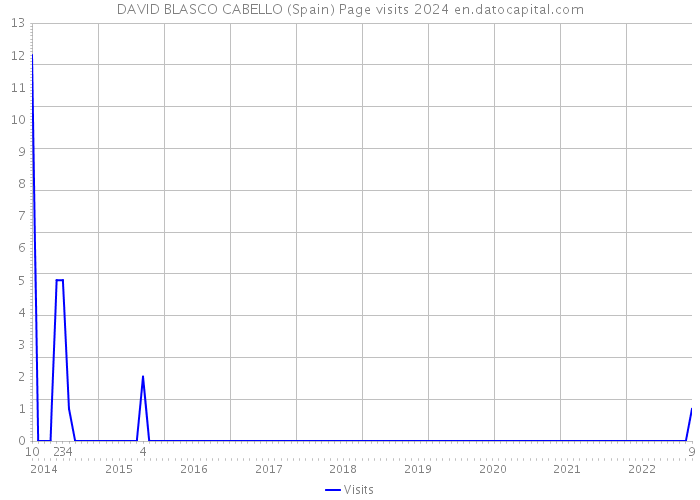 DAVID BLASCO CABELLO (Spain) Page visits 2024 