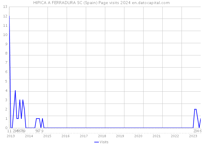 HIPICA A FERRADURA SC (Spain) Page visits 2024 