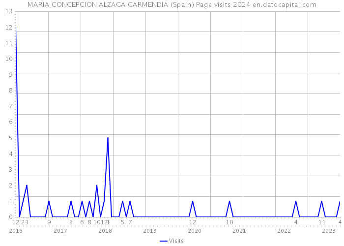 MARIA CONCEPCION ALZAGA GARMENDIA (Spain) Page visits 2024 
