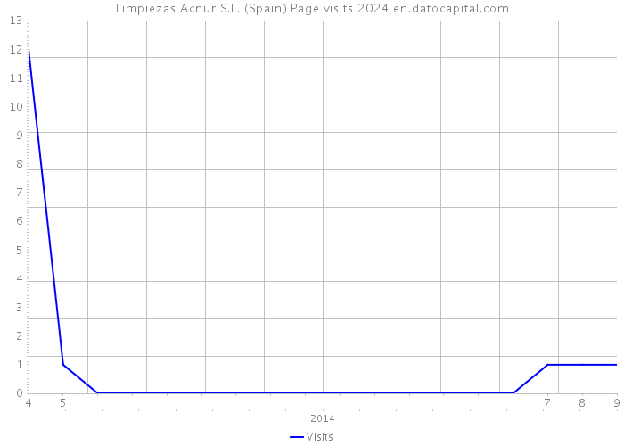 Limpiezas Acnur S.L. (Spain) Page visits 2024 