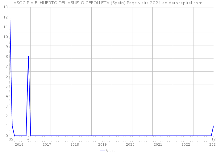 ASOC P.A.E. HUERTO DEL ABUELO CEBOLLETA (Spain) Page visits 2024 