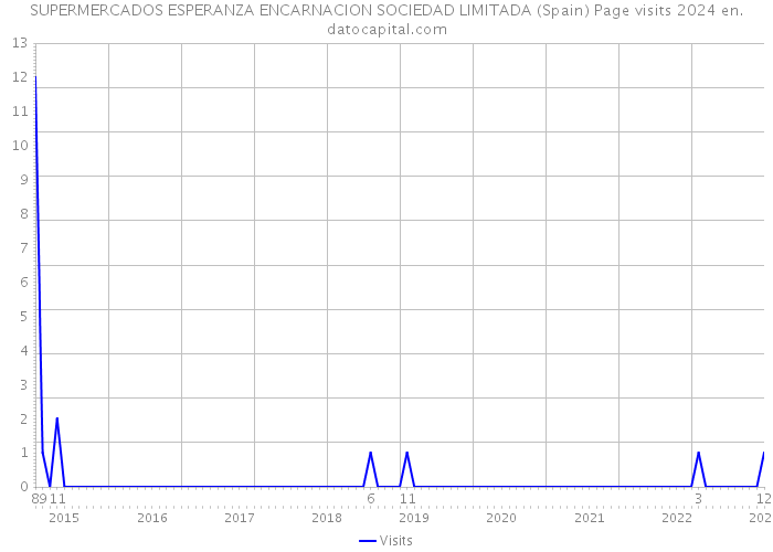 SUPERMERCADOS ESPERANZA ENCARNACION SOCIEDAD LIMITADA (Spain) Page visits 2024 