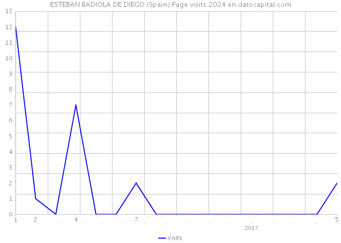 ESTEBAN BADIOLA DE DIEGO (Spain) Page visits 2024 