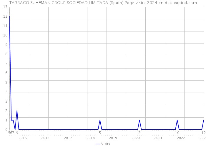 TARRACO SUHEMAN GROUP SOCIEDAD LIMITADA (Spain) Page visits 2024 