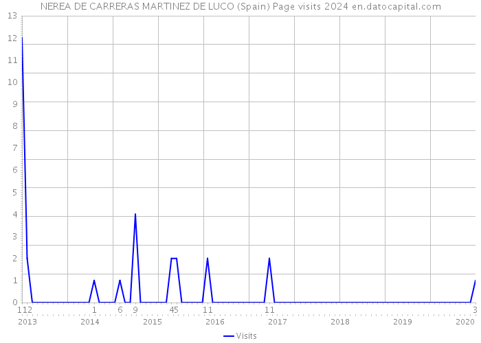 NEREA DE CARRERAS MARTINEZ DE LUCO (Spain) Page visits 2024 