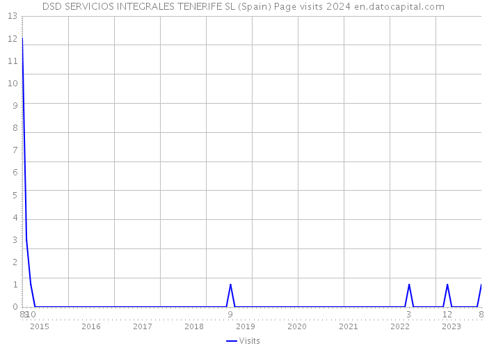 DSD SERVICIOS INTEGRALES TENERIFE SL (Spain) Page visits 2024 