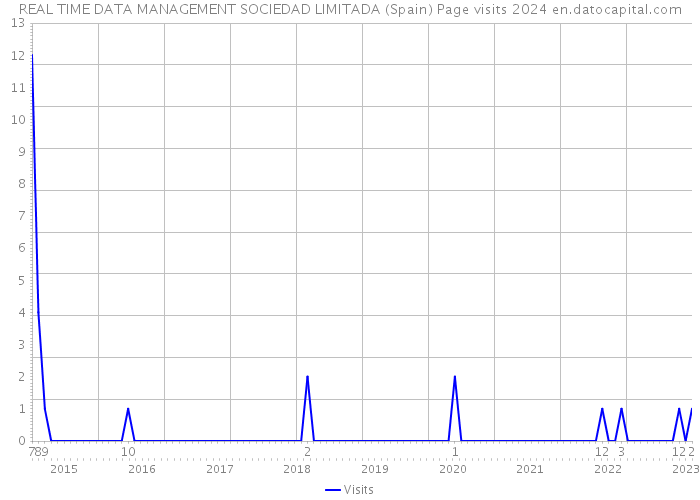 REAL TIME DATA MANAGEMENT SOCIEDAD LIMITADA (Spain) Page visits 2024 