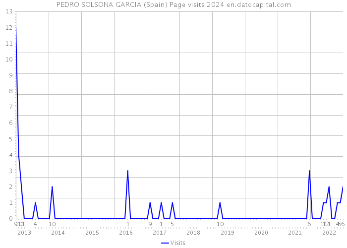 PEDRO SOLSONA GARCIA (Spain) Page visits 2024 
