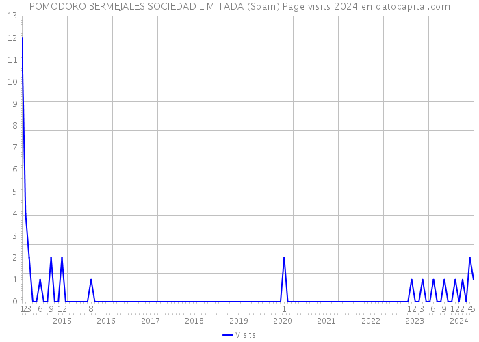 POMODORO BERMEJALES SOCIEDAD LIMITADA (Spain) Page visits 2024 