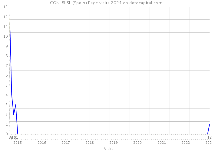 CON-BI SL (Spain) Page visits 2024 