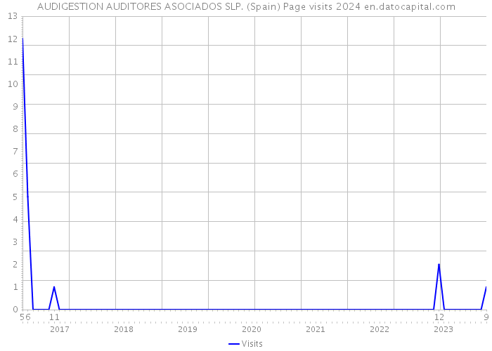 AUDIGESTION AUDITORES ASOCIADOS SLP. (Spain) Page visits 2024 