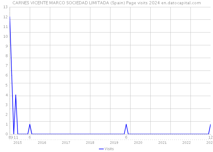CARNES VICENTE MARCO SOCIEDAD LIMITADA (Spain) Page visits 2024 
