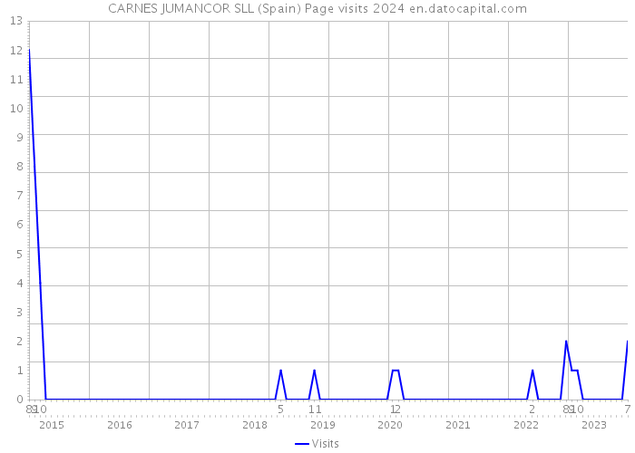 CARNES JUMANCOR SLL (Spain) Page visits 2024 