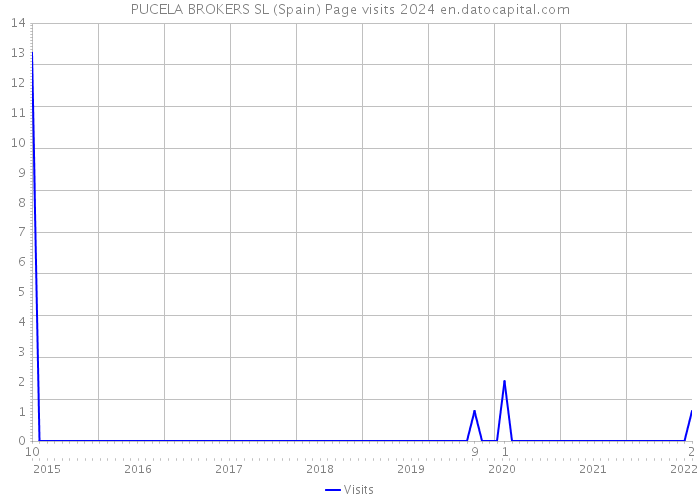 PUCELA BROKERS SL (Spain) Page visits 2024 