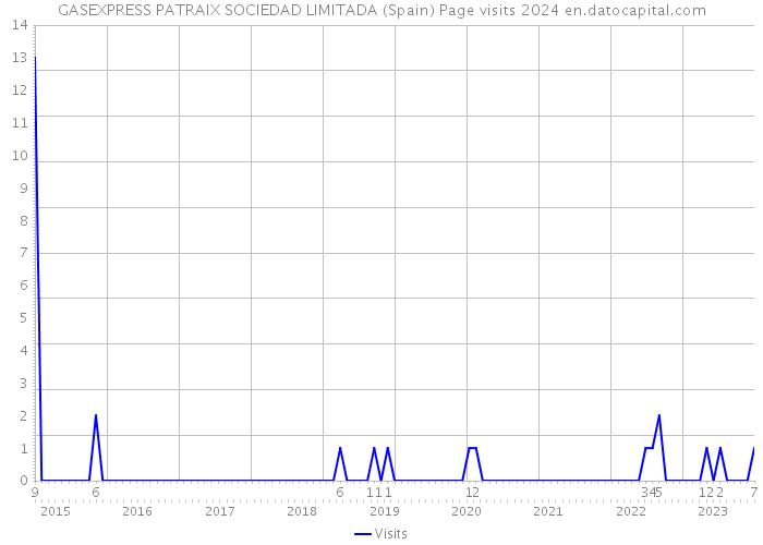 GASEXPRESS PATRAIX SOCIEDAD LIMITADA (Spain) Page visits 2024 
