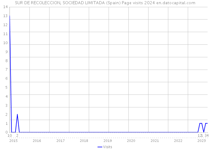 SUR DE RECOLECCION, SOCIEDAD LIMITADA (Spain) Page visits 2024 