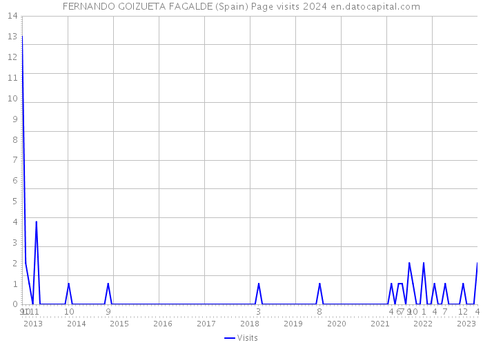 FERNANDO GOIZUETA FAGALDE (Spain) Page visits 2024 