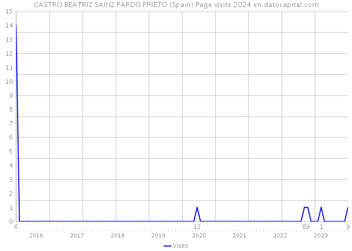 CASTRO BEATRIZ SAINZ PARDO PRIETO (Spain) Page visits 2024 