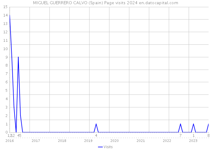 MIGUEL GUERRERO CALVO (Spain) Page visits 2024 